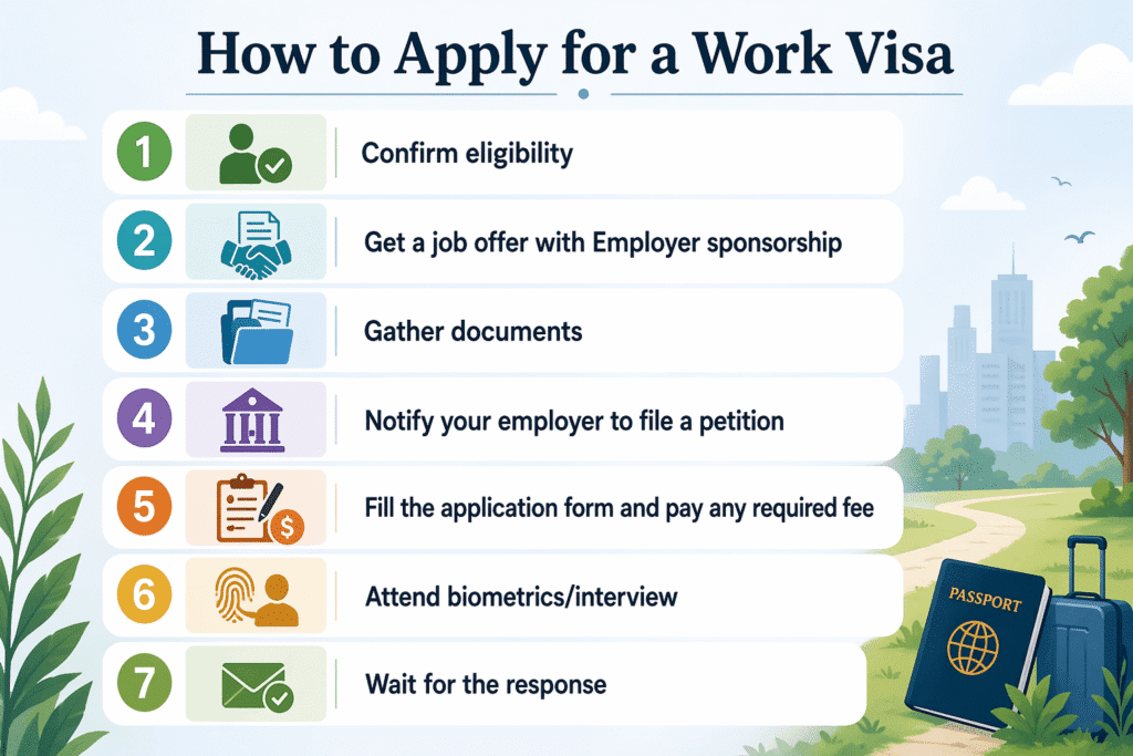 How to apply for a work visa