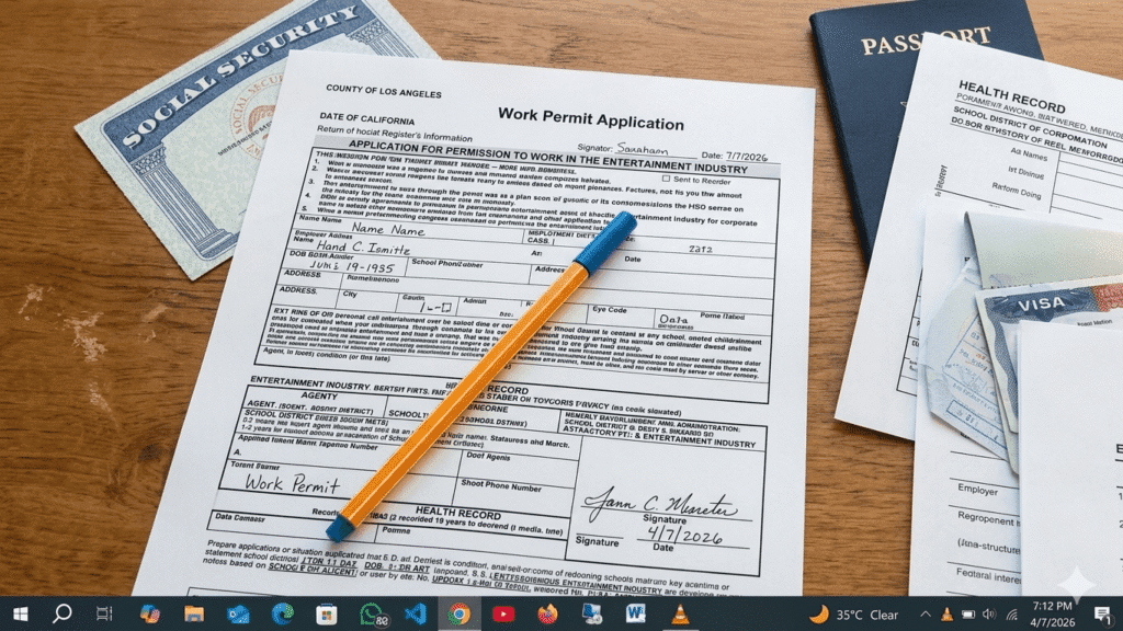 work permit application form