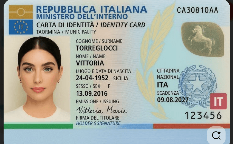 Sample of a Schengen visa